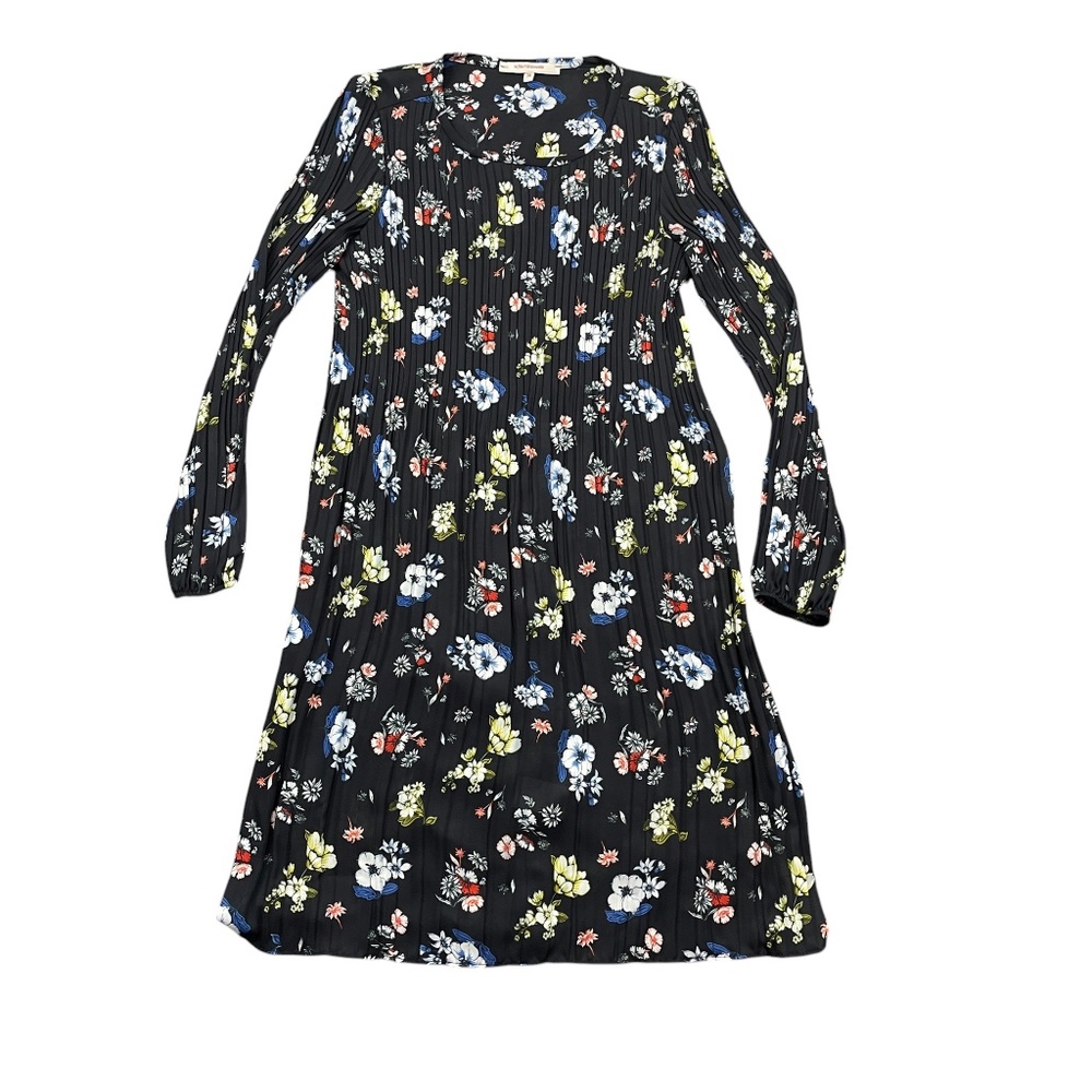 La‎ Fee Maraboutee 38 Mably Black Floral Dress Long Sleeve